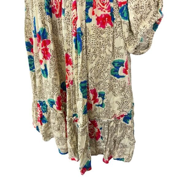 Free People Endless Summer Printed Picnic Open Back Floral Smocked Dress NWT XL - Picture 8 of 16